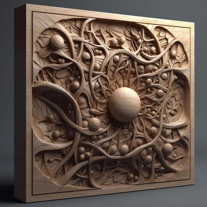 Patterns and decorations (stl Ischnodes 4, PATTERN_296) 3D models for cnc